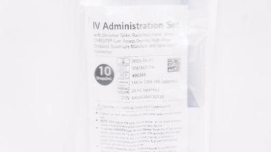 Braun 490385 IV Administration Set 10 Drops/mL 144inch, 26mL